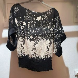 Chiffon off the shoulder top